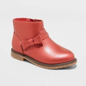 Toddler Girls' Harmony Booties - Cat & Jack™ Red 10T 🌟BOGO🌟